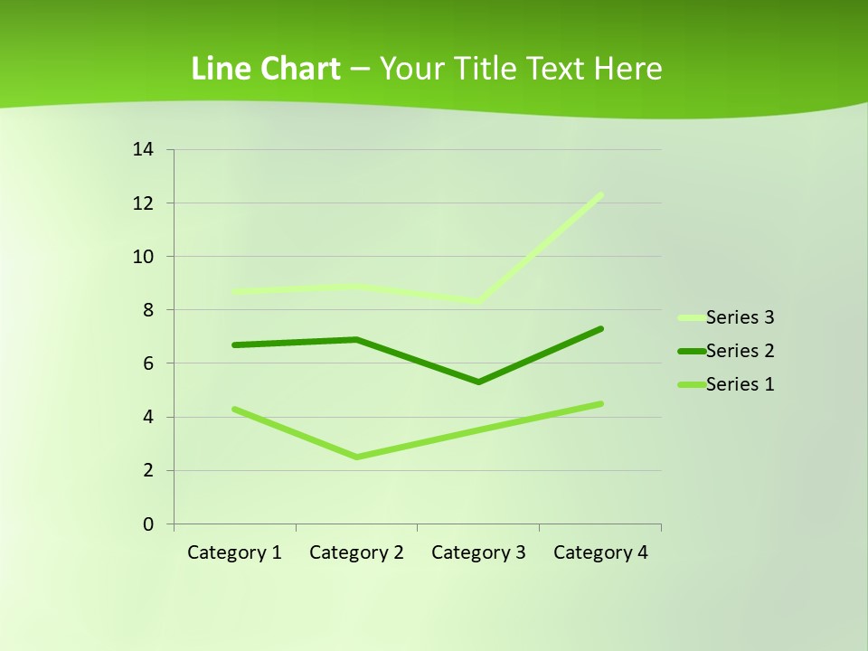 Fractal Newsletter Greenery PowerPoint Template