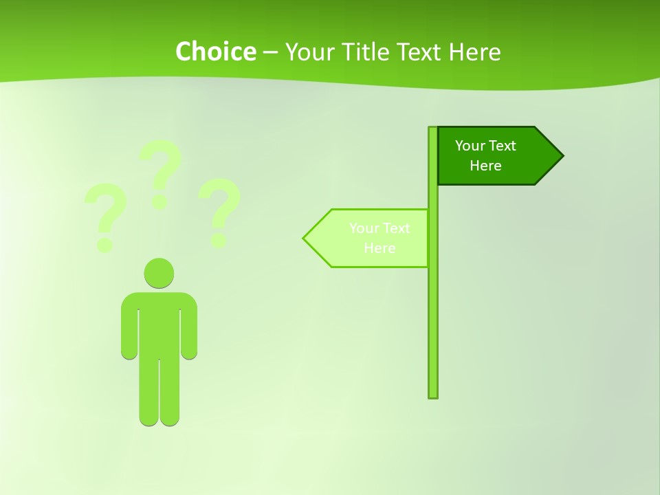 Fractal Newsletter Greenery PowerPoint Template