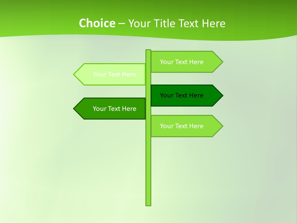 Fractal Newsletter Greenery PowerPoint Template
