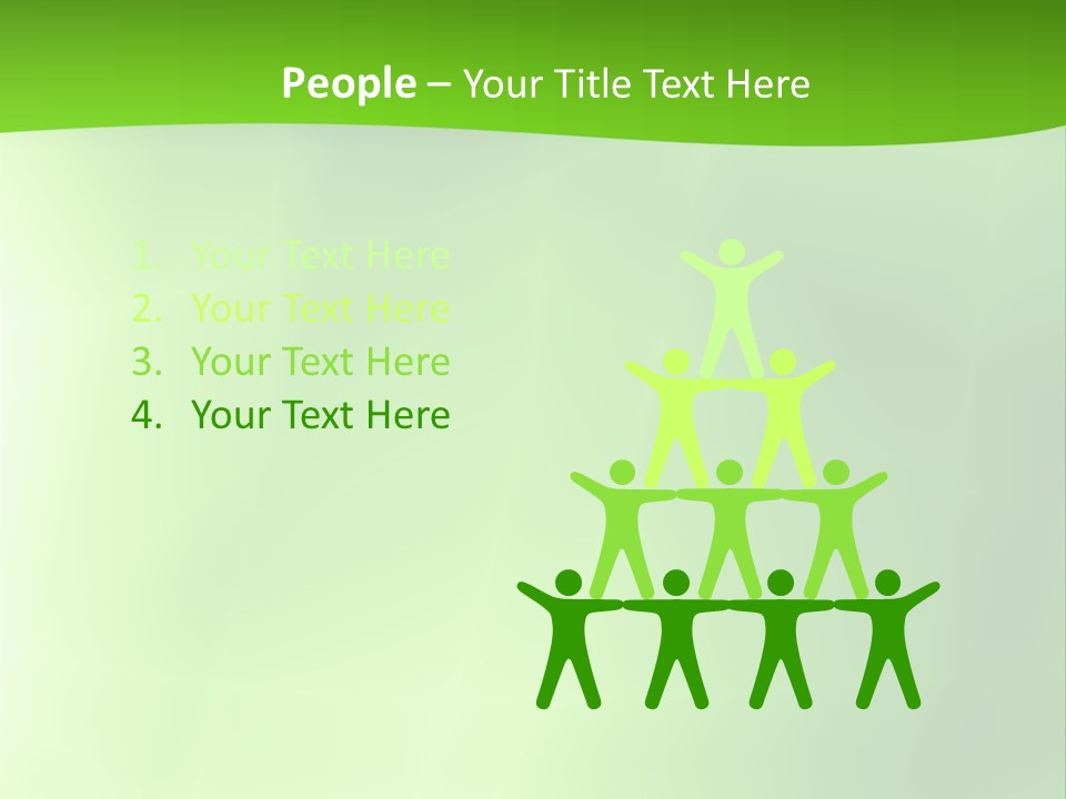 Fractal Newsletter Greenery PowerPoint Template