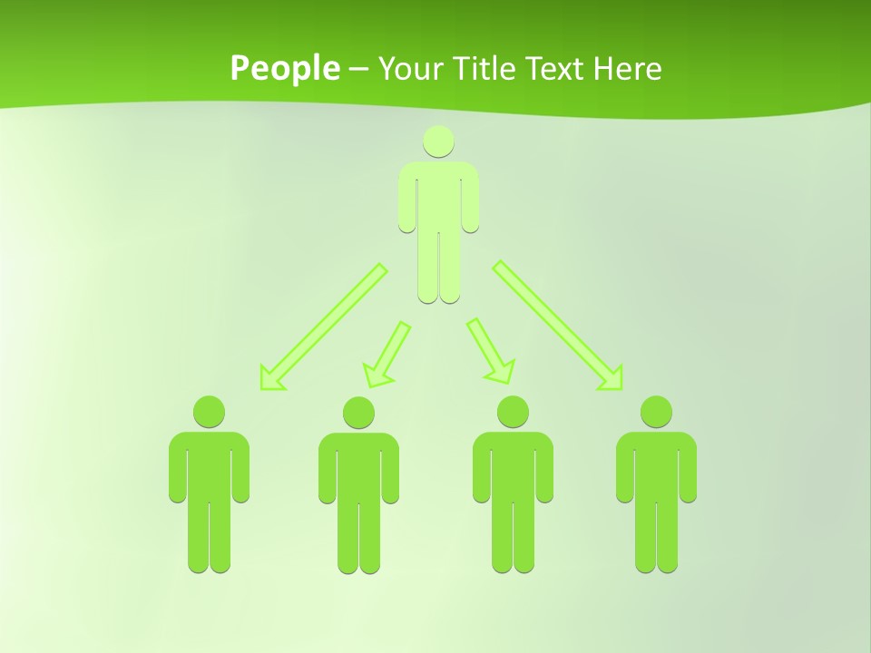 Fractal Newsletter Greenery PowerPoint Template