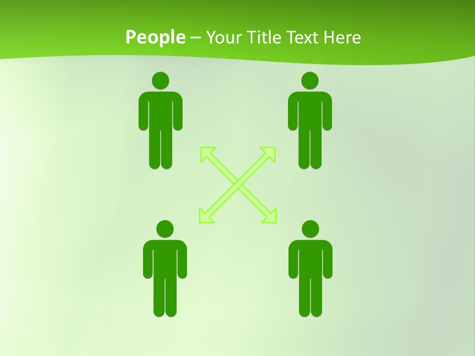Fractal Newsletter Greenery PowerPoint Template