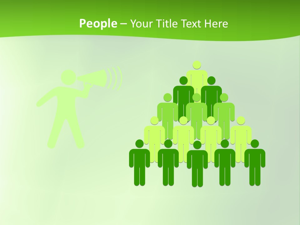 Fractal Newsletter Greenery PowerPoint Template
