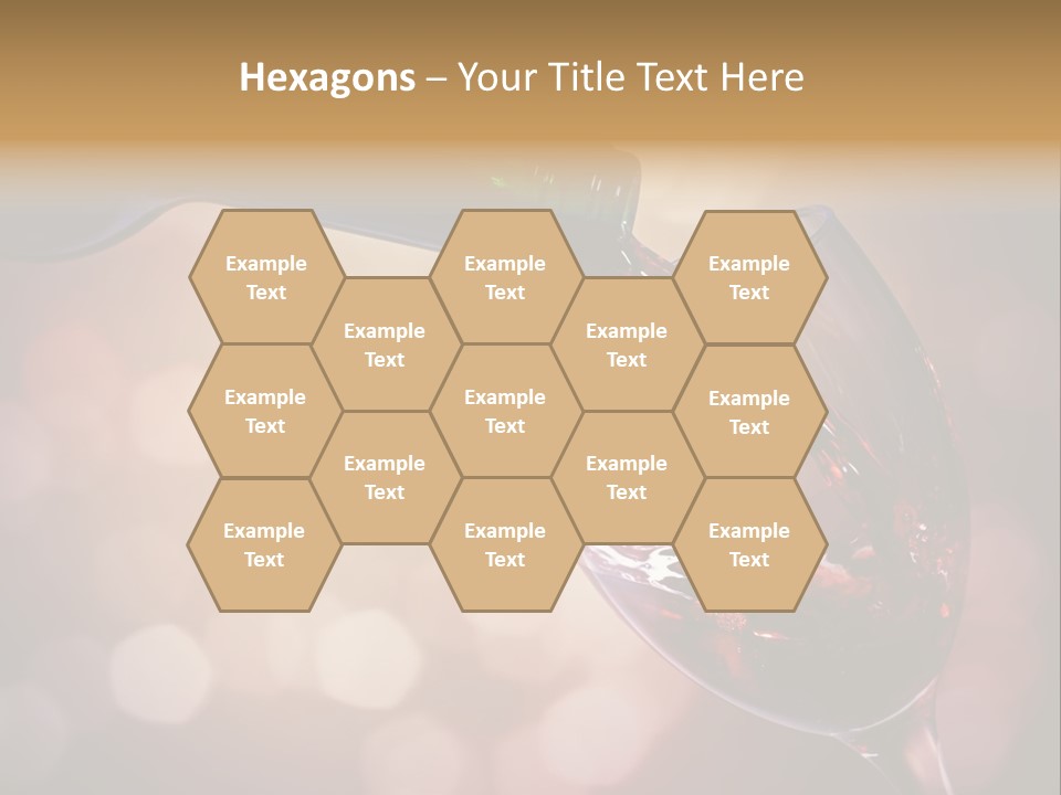 Wineglass Merlot Isolated PowerPoint Template