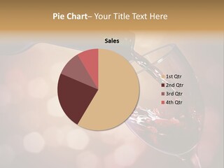 Wineglass Merlot Isolated PowerPoint Template