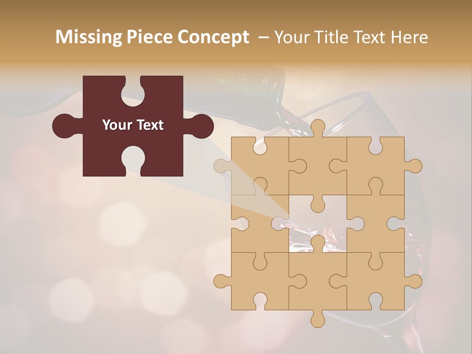 Wineglass Merlot Isolated PowerPoint Template