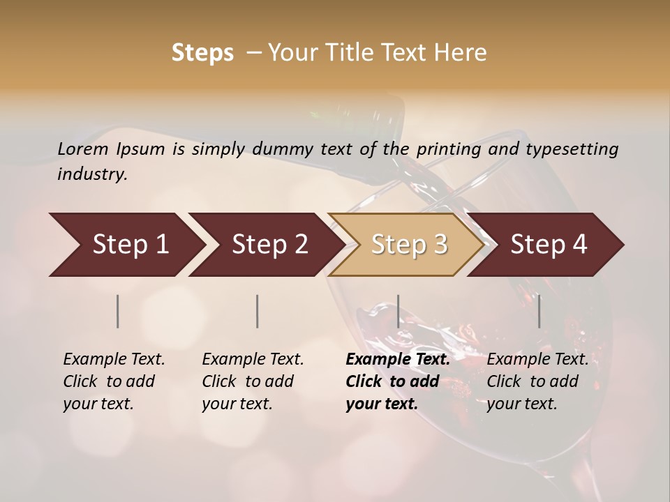 Wineglass Merlot Isolated PowerPoint Template