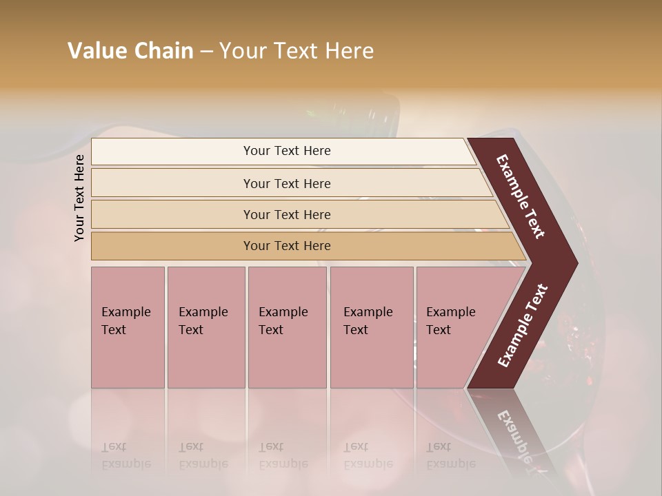 Wineglass Merlot Isolated PowerPoint Template