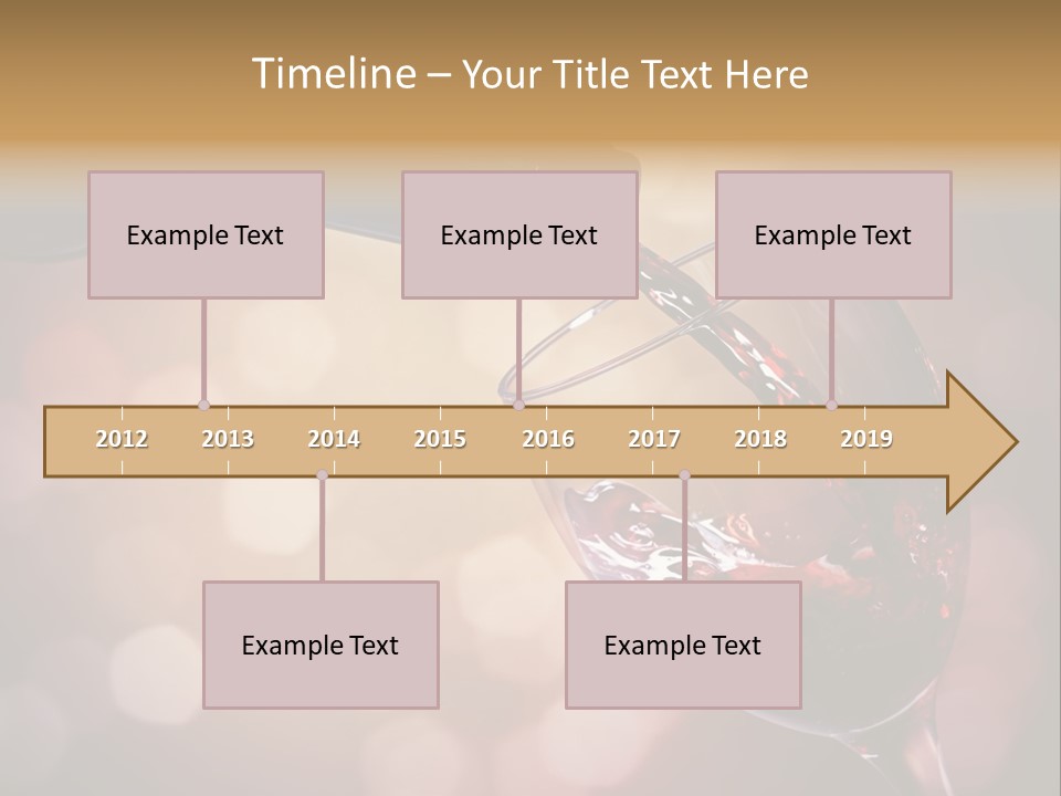 Wineglass Merlot Isolated PowerPoint Template