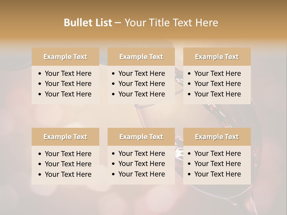 Wineglass Merlot Isolated PowerPoint Template