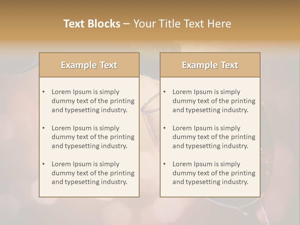 Wineglass Merlot Isolated PowerPoint Template