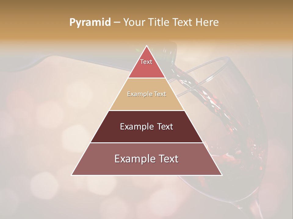 Wineglass Merlot Isolated PowerPoint Template