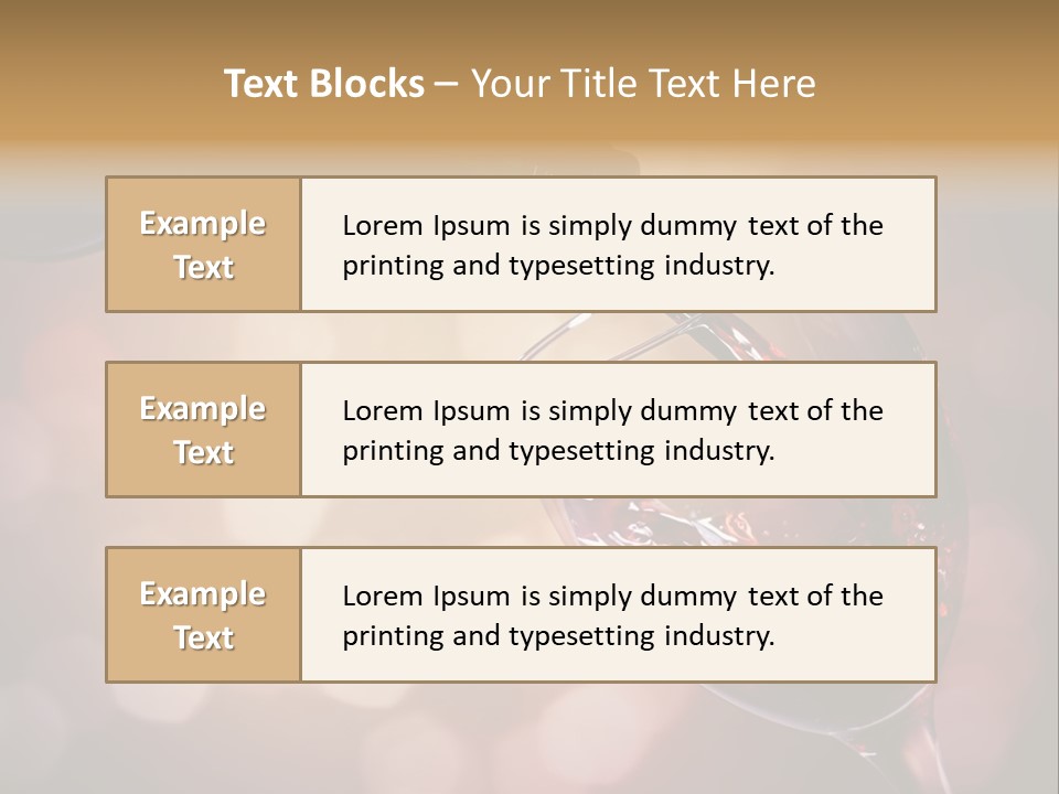 Wineglass Merlot Isolated PowerPoint Template