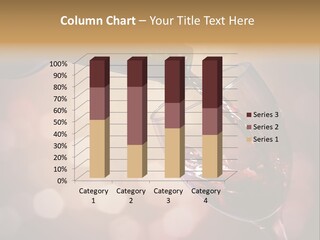 Wineglass Merlot Isolated PowerPoint Template