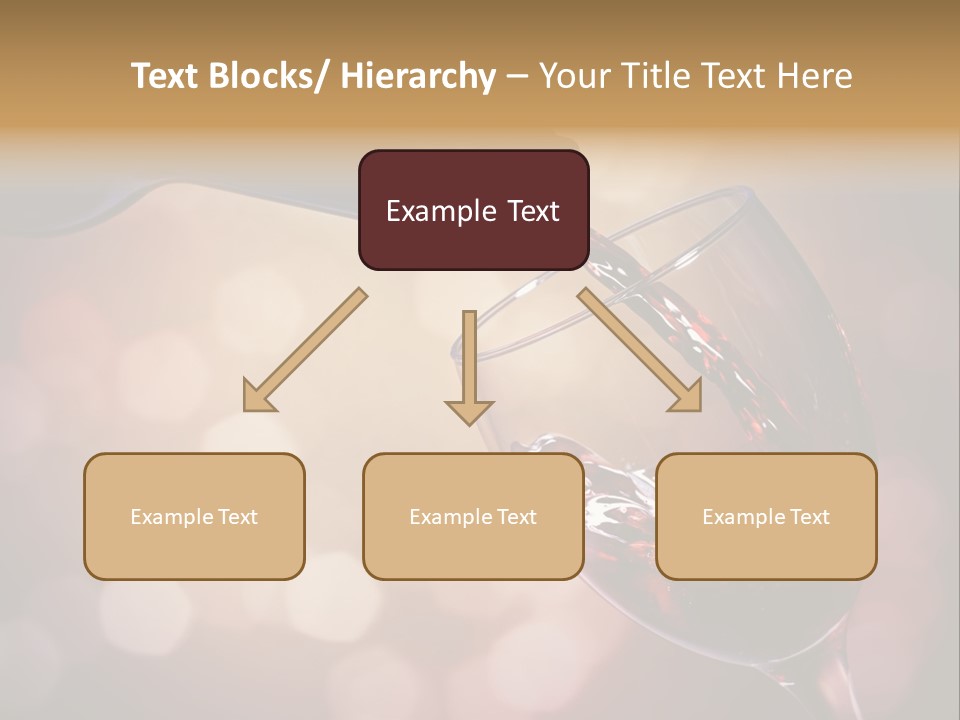 Wineglass Merlot Isolated PowerPoint Template