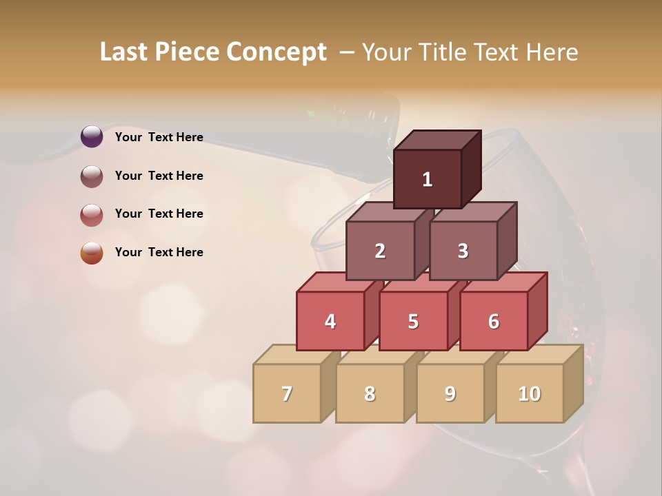 Wineglass Merlot Isolated PowerPoint Template