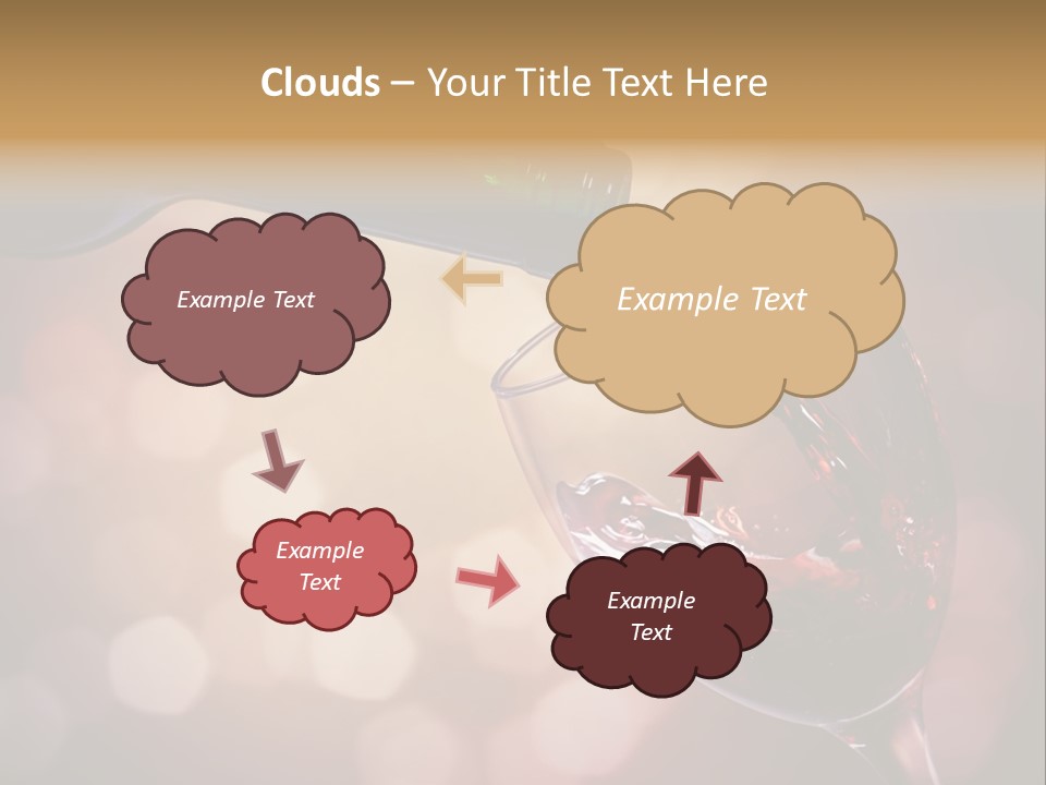 Wineglass Merlot Isolated PowerPoint Template