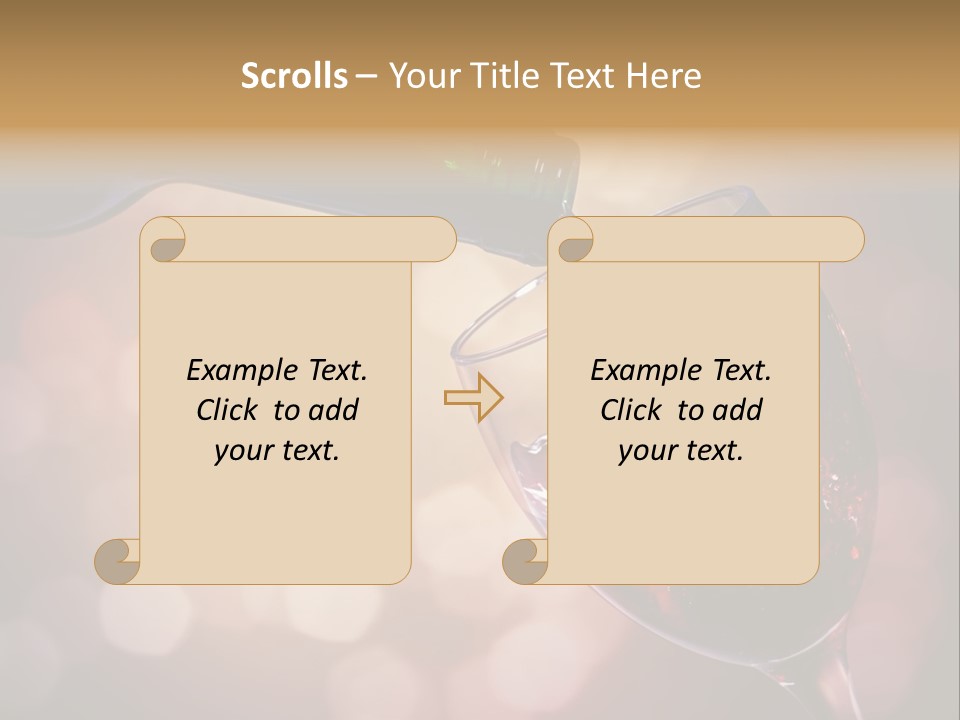 Wineglass Merlot Isolated PowerPoint Template