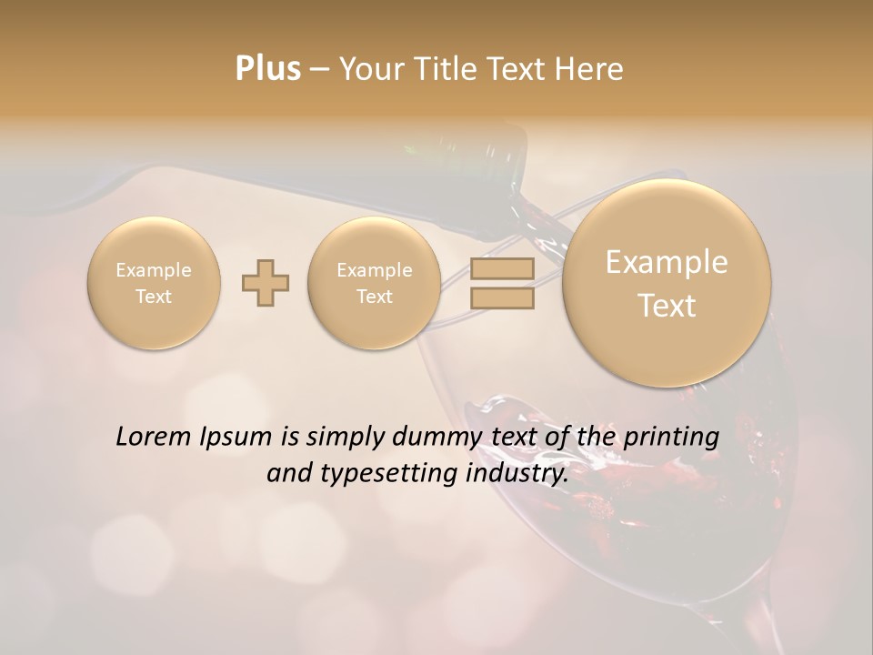 Wineglass Merlot Isolated PowerPoint Template