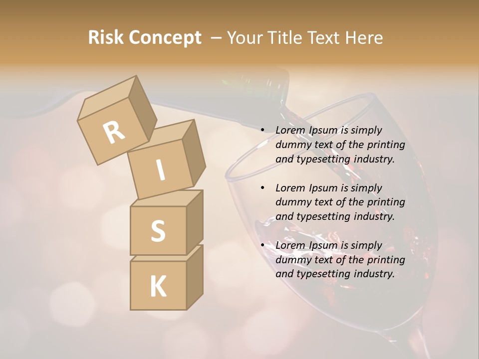 Wineglass Merlot Isolated PowerPoint Template