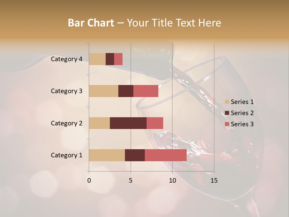 Wineglass Merlot Isolated PowerPoint Template
