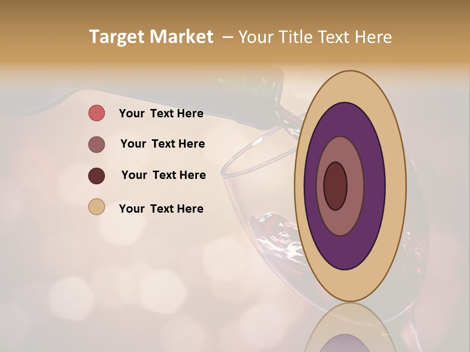 Wineglass Merlot Isolated PowerPoint Template