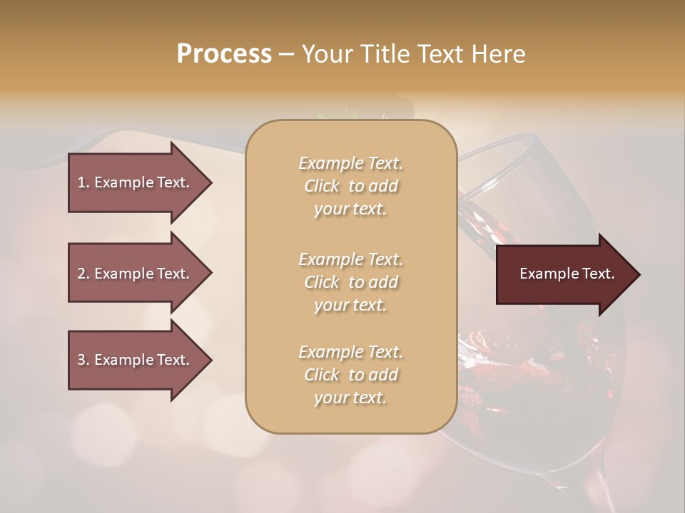 Wineglass Merlot Isolated PowerPoint Template