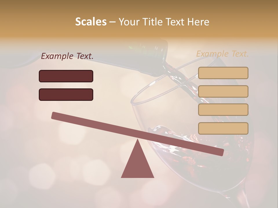 Wineglass Merlot Isolated PowerPoint Template