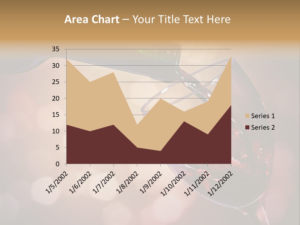 Wineglass Merlot Isolated PowerPoint Template