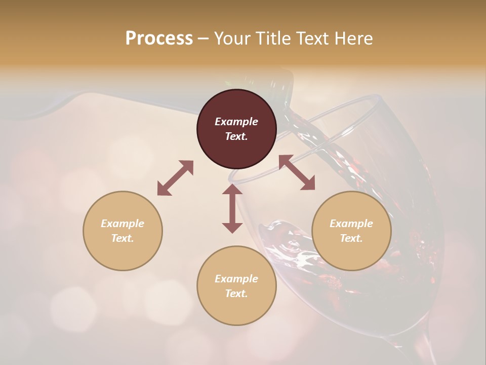 Wineglass Merlot Isolated PowerPoint Template
