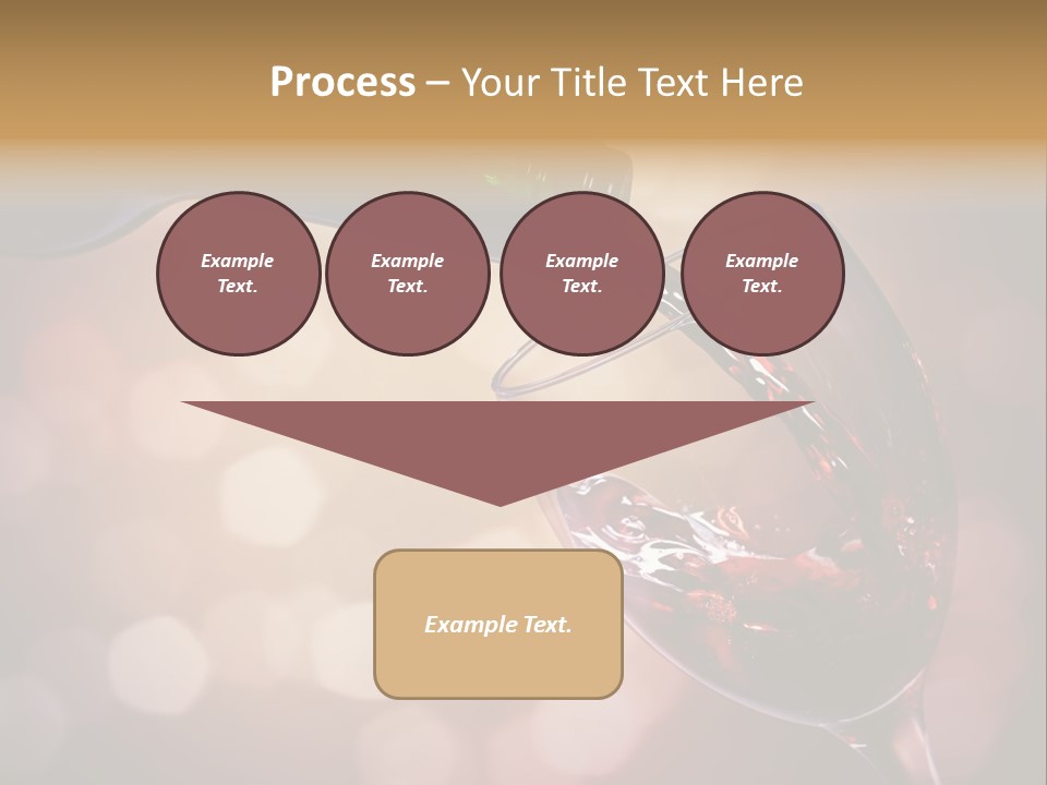 Wineglass Merlot Isolated PowerPoint Template
