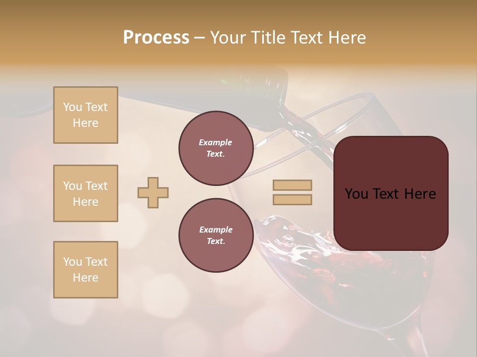 Wineglass Merlot Isolated PowerPoint Template