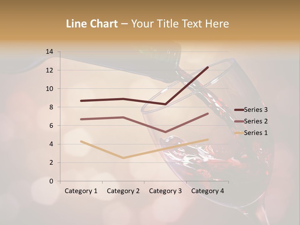 Wineglass Merlot Isolated PowerPoint Template