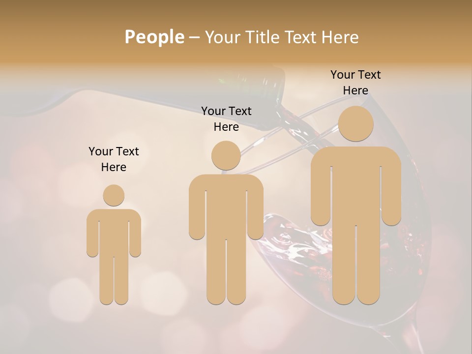 Wineglass Merlot Isolated PowerPoint Template