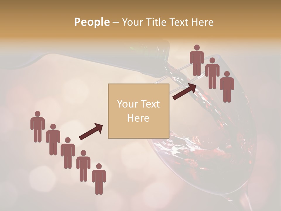 Wineglass Merlot Isolated PowerPoint Template