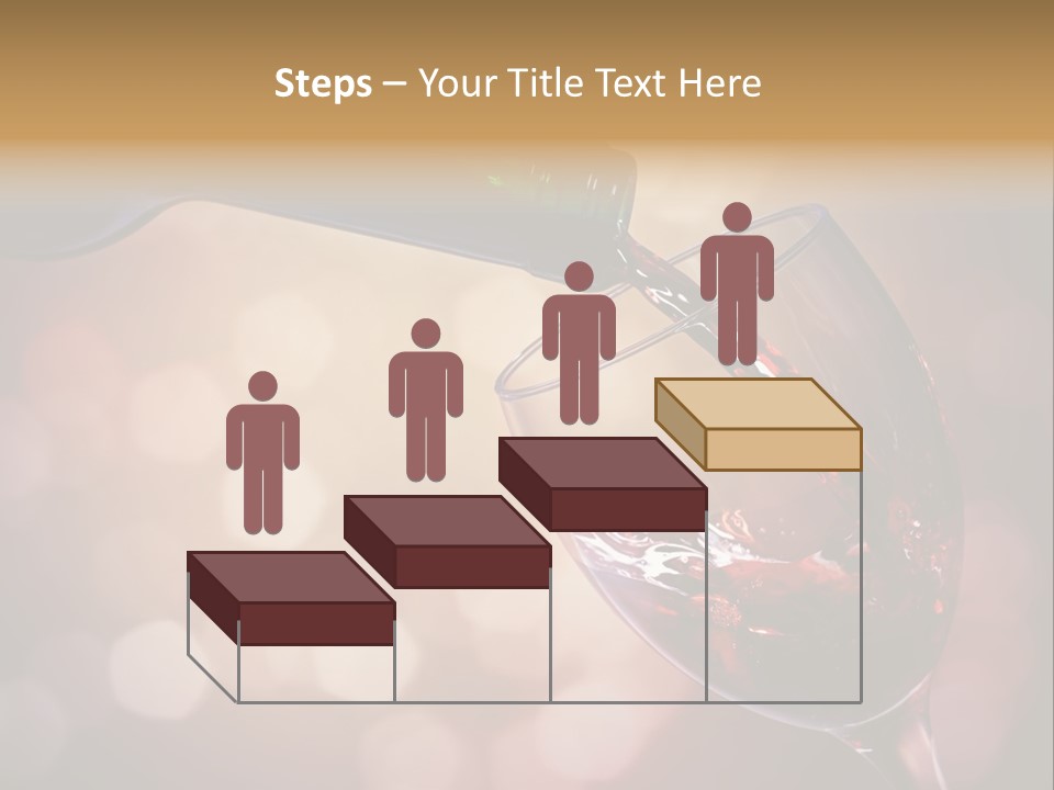 Wineglass Merlot Isolated PowerPoint Template