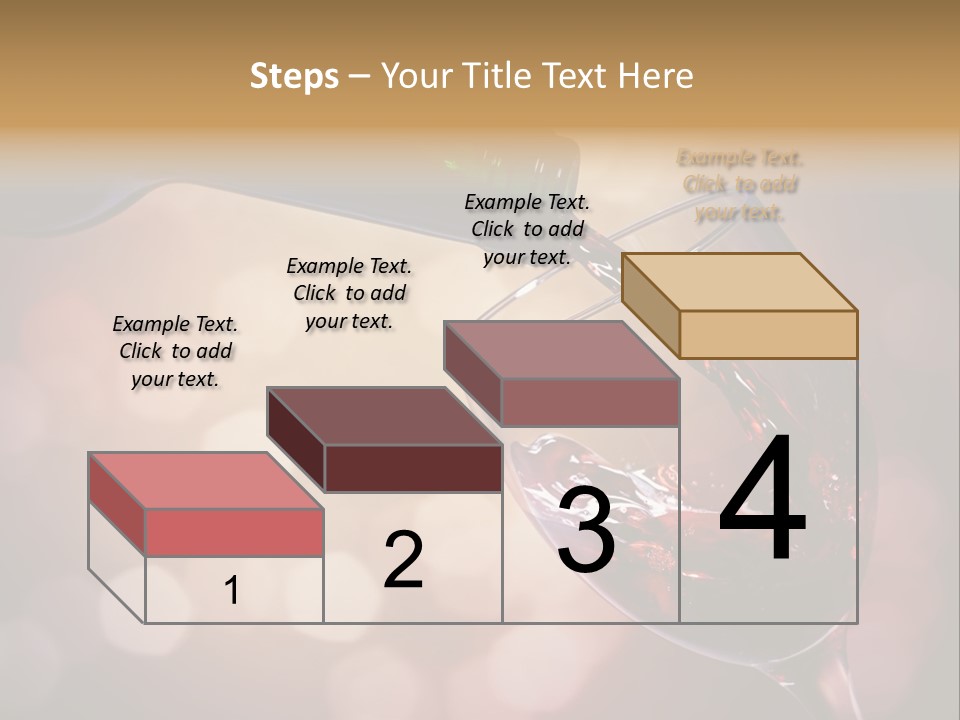 Wineglass Merlot Isolated PowerPoint Template