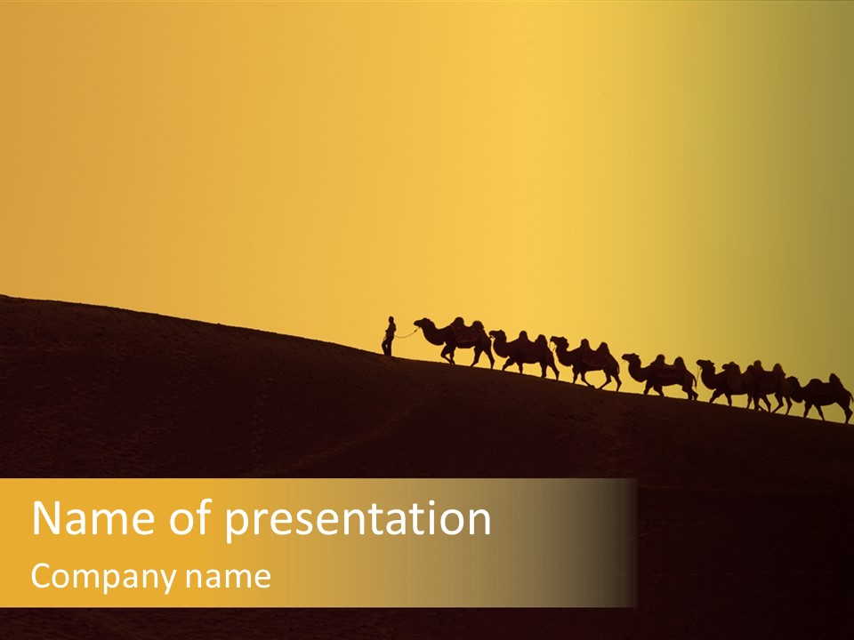 China Sand Silk PowerPoint Template