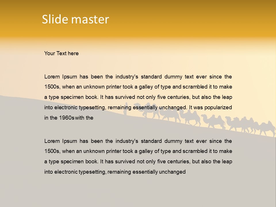 China Sand Silk PowerPoint Template