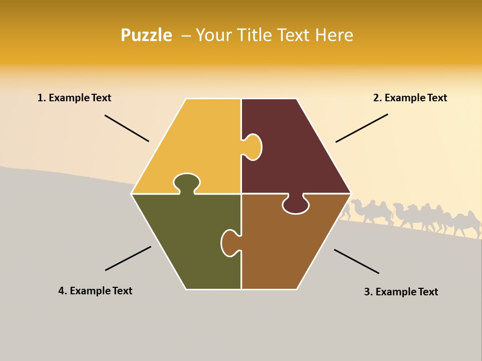 China Sand Silk PowerPoint Template