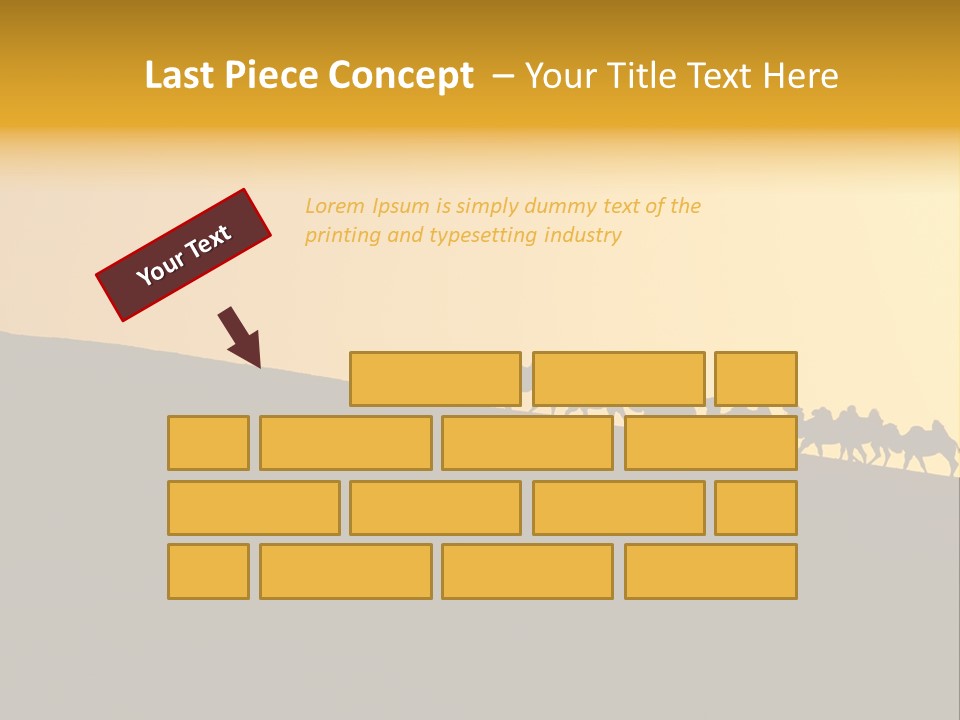 China Sand Silk PowerPoint Template