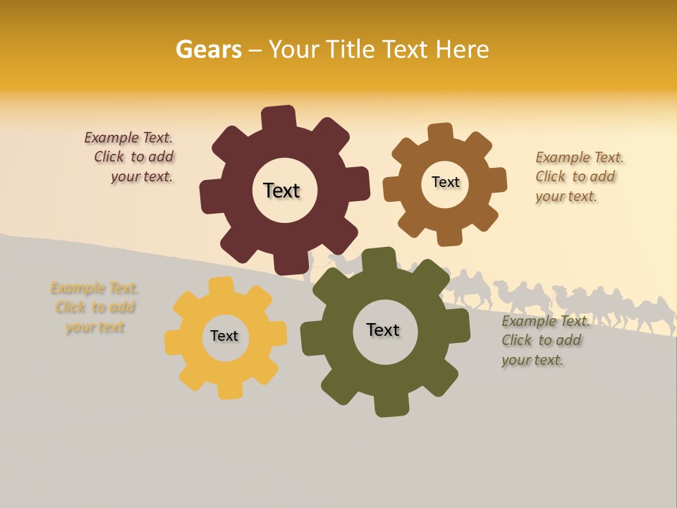 China Sand Silk PowerPoint Template