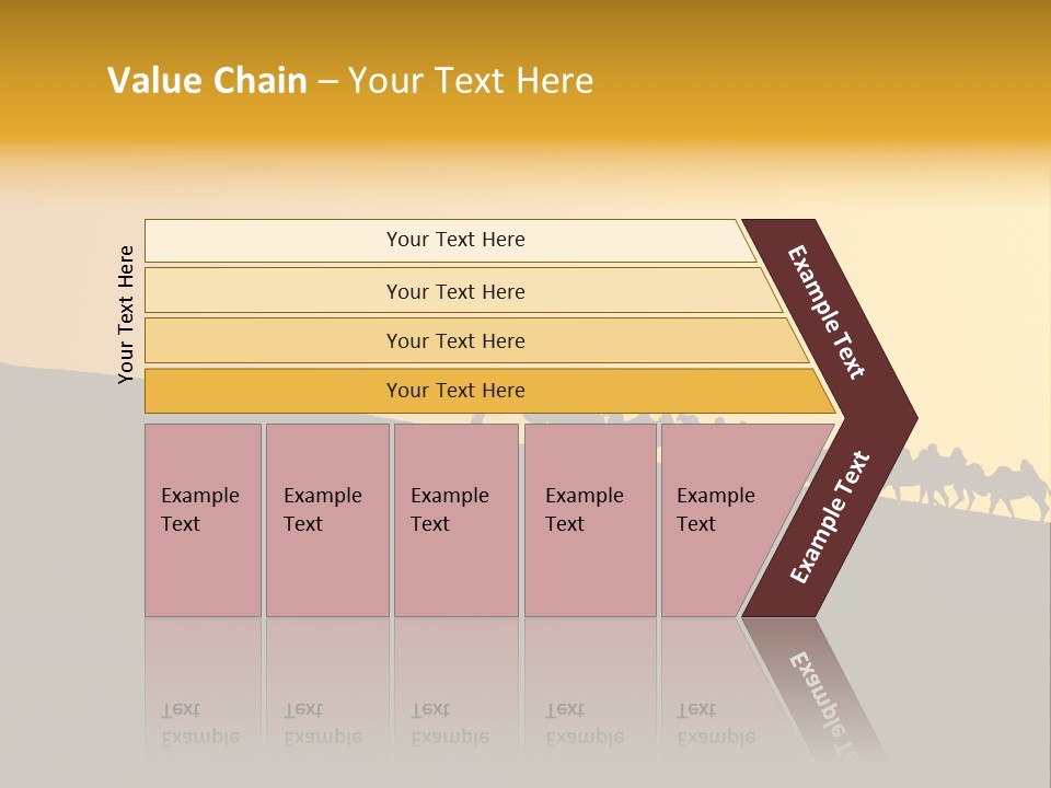 China Sand Silk PowerPoint Template