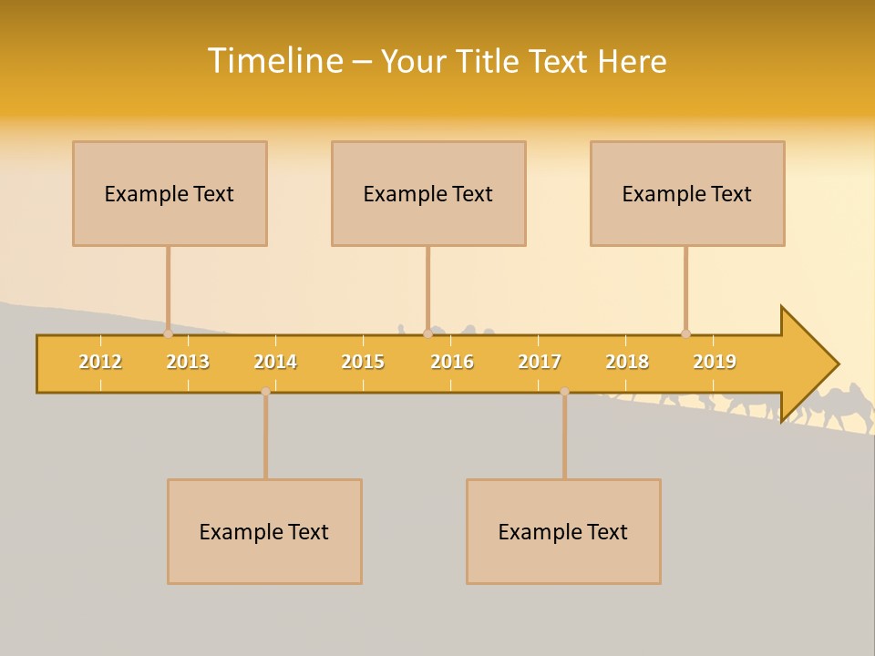 China Sand Silk PowerPoint Template