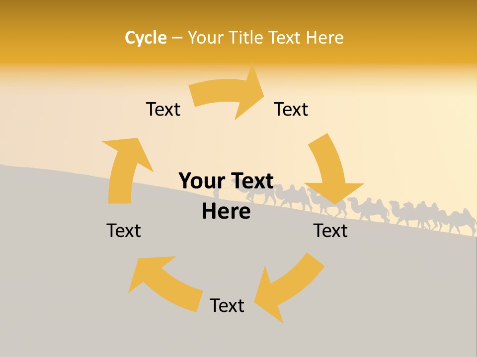 China Sand Silk PowerPoint Template