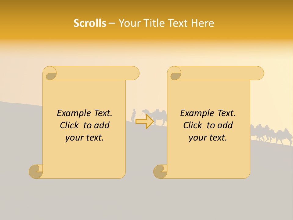 China Sand Silk PowerPoint Template