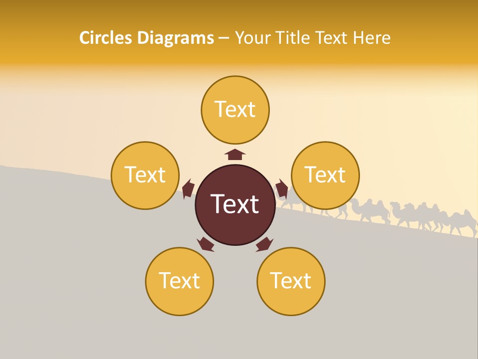 China Sand Silk PowerPoint Template