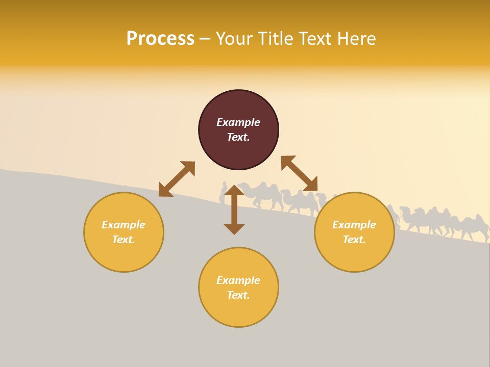 China Sand Silk PowerPoint Template