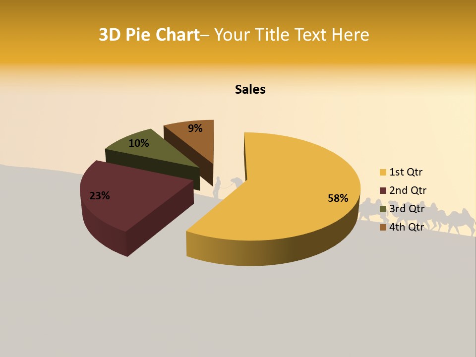 China Sand Silk PowerPoint Template