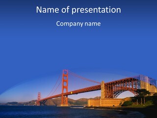 Red Marin County Coastline PowerPoint Template